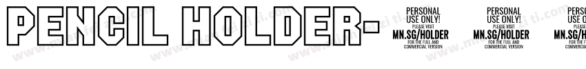 pencil holder字体转换